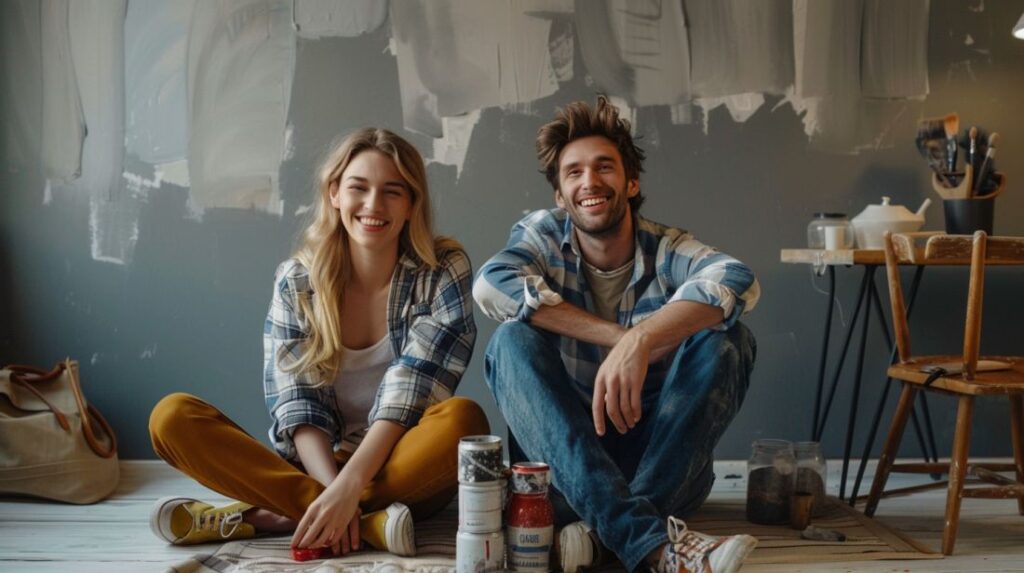 klusjes met ral 7008 grijs